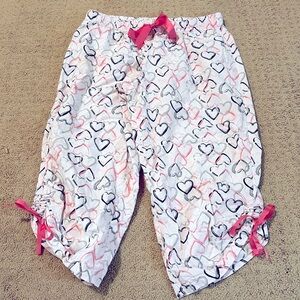 Sleep capri pants with ties